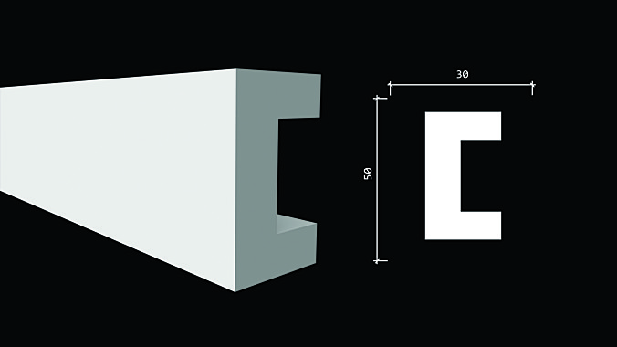 DD613/Молдинг (50х30x2000мм)