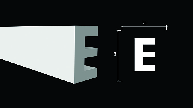 DD612/Молдинг (40х25x2000мм)