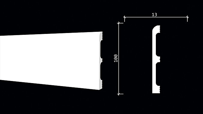 DD707/Плинтус (100х13x2000мм)