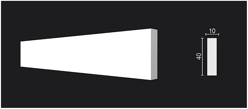 DD620/Молдинг (40х10x2000мм)