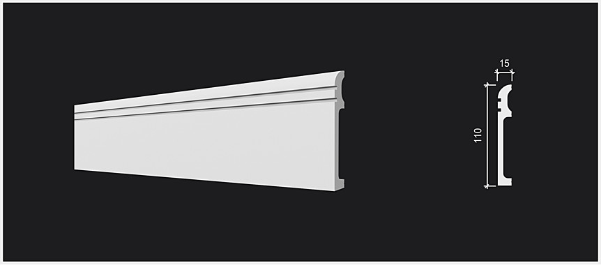DD721/Плинтус (110х15x2000мм)